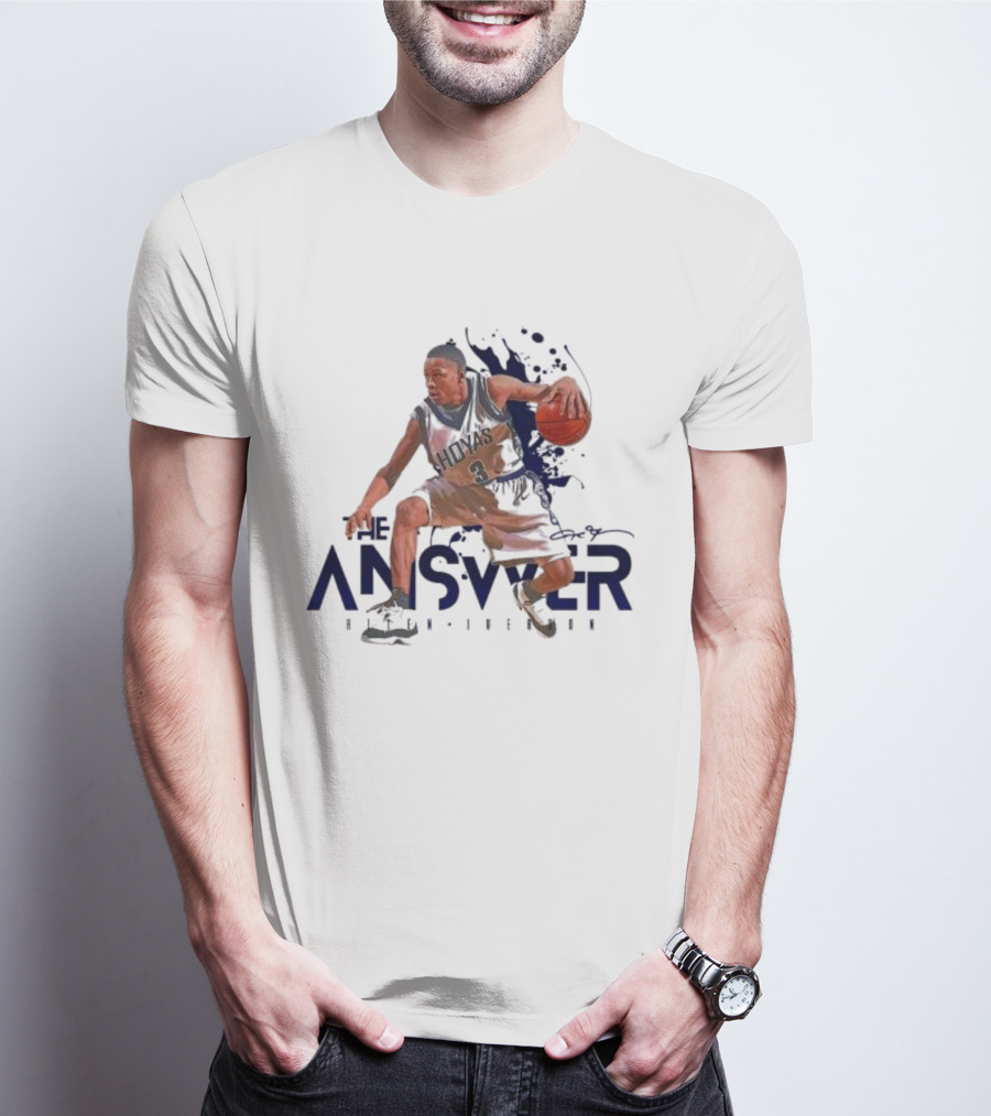 The Answer Allen Iverson Basketball Player Action Pose T-Shirt