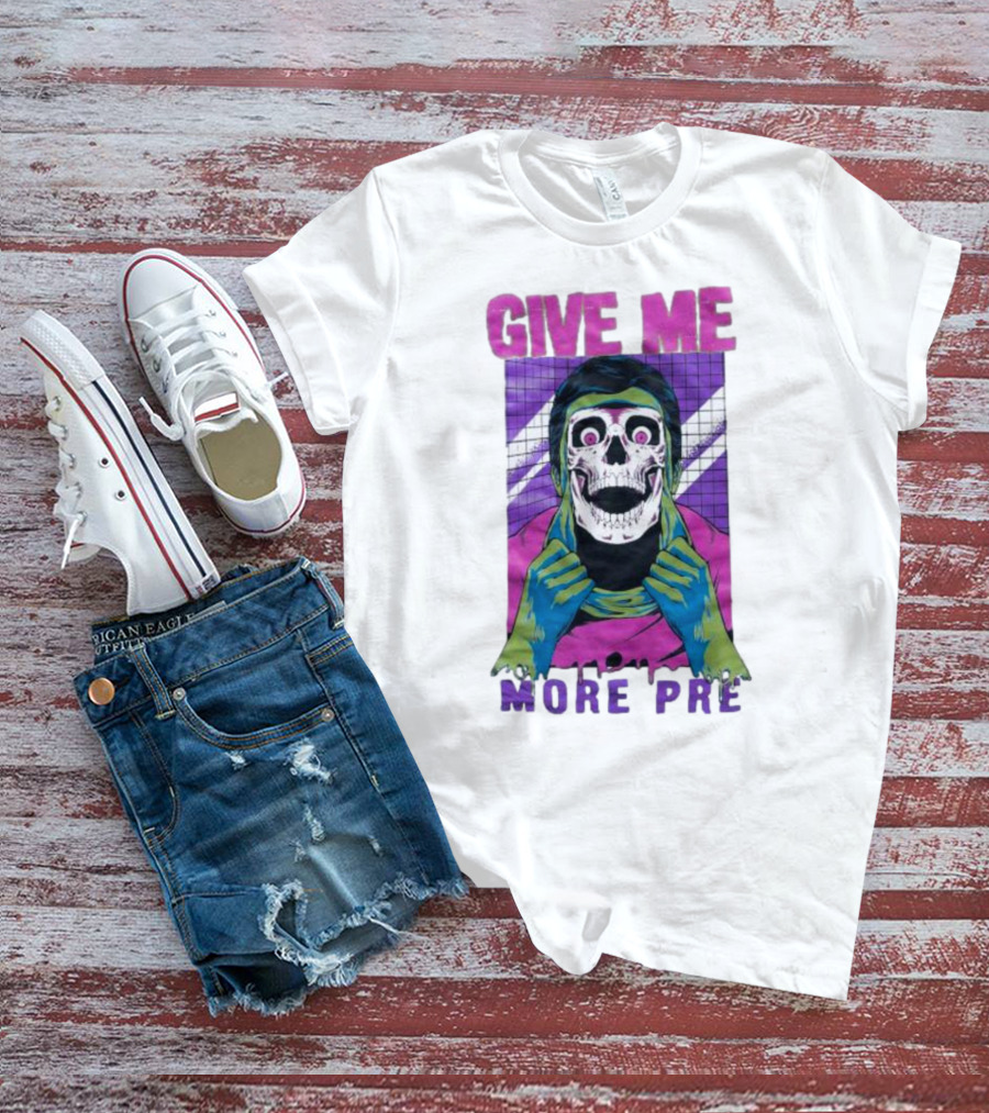 GIVE ME MORE PRE Skull Mask Urban T-Shirt