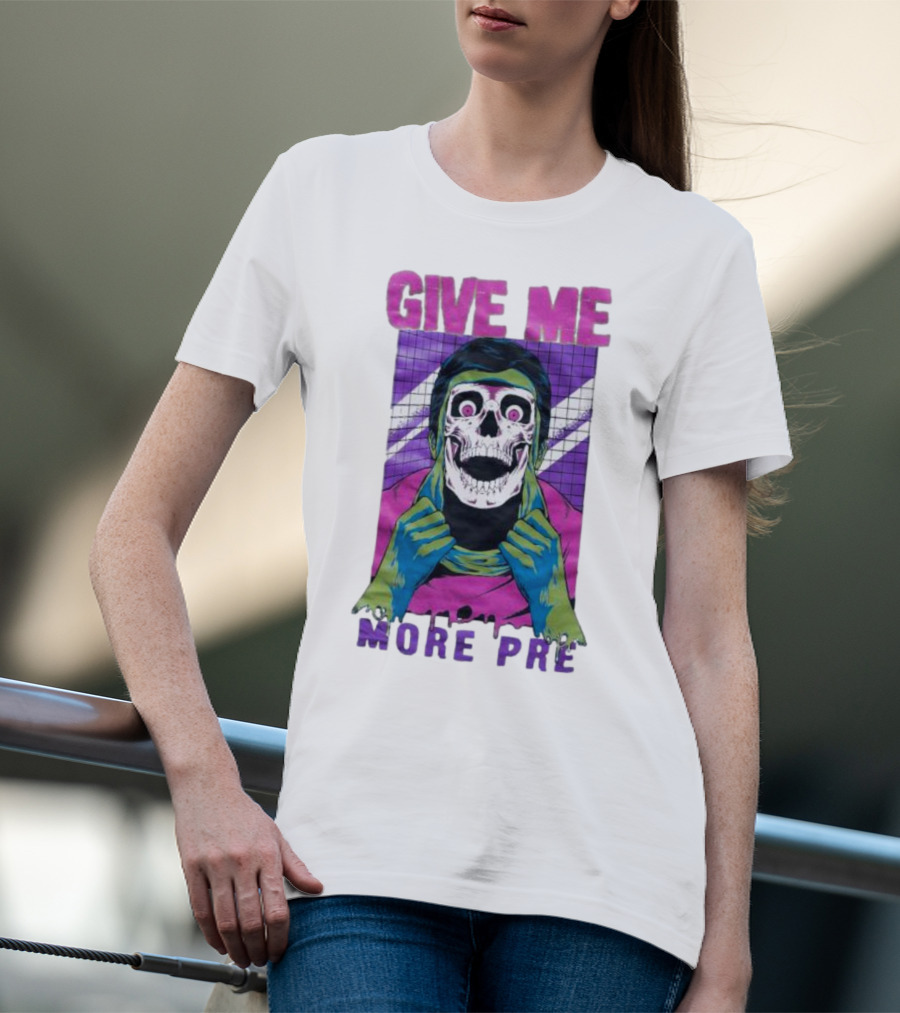 GIVE ME MORE PRE Skull Mask Urban T-Shirt