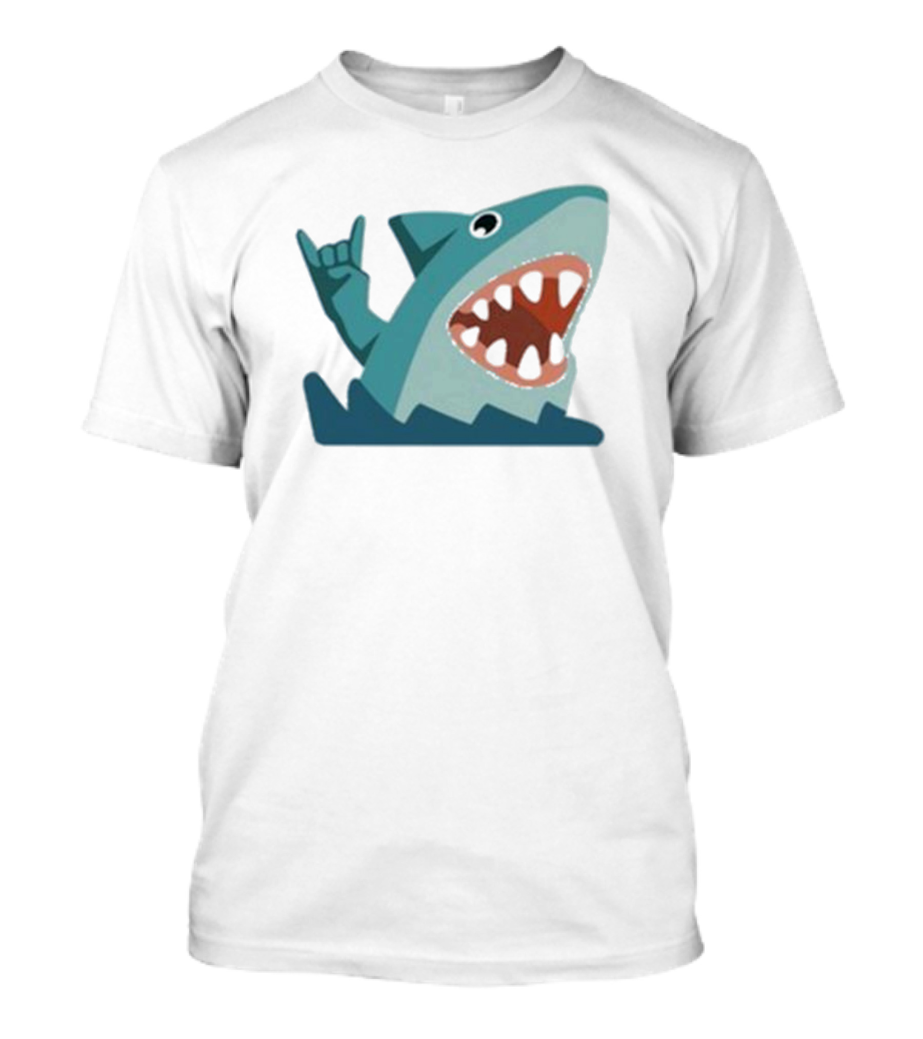 Shark Week Devil Horns Rock Gesture T-Shirt