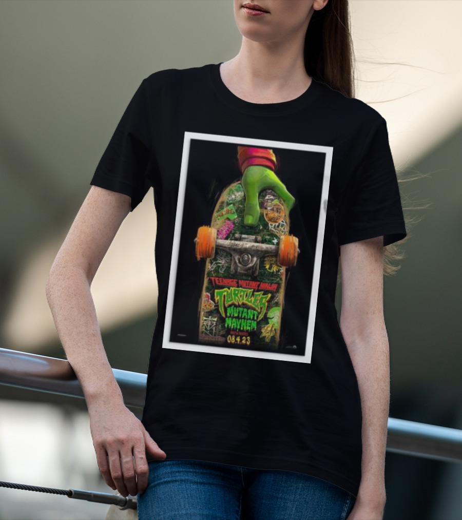 Teenage Mutant Ninja Turtles Mutant Mayhem Skateboard Movie 08.4.23 T-Shirt