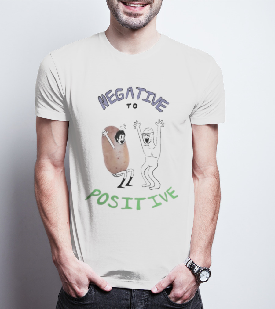 Negative To Positive Dancing Characters With Bean Costume T-Shirt