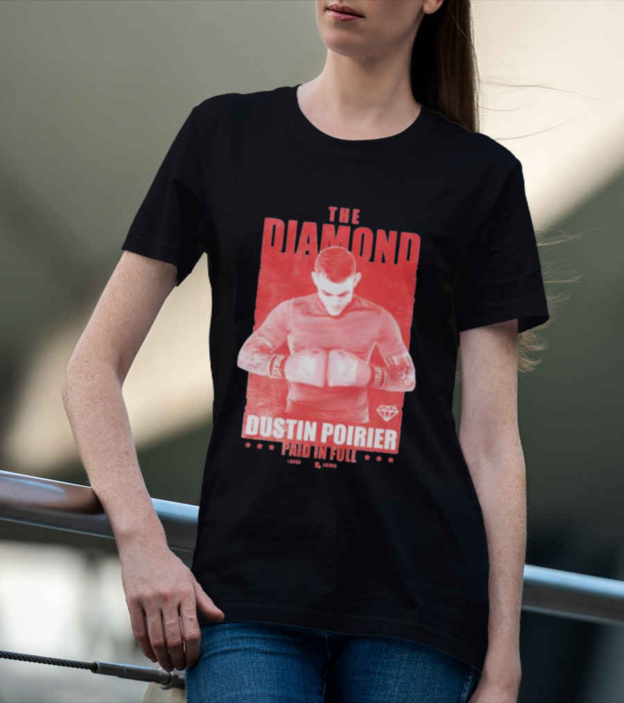 The Diamond Dustin Poirier Paid In Full Diamond Boxing T-Shirt