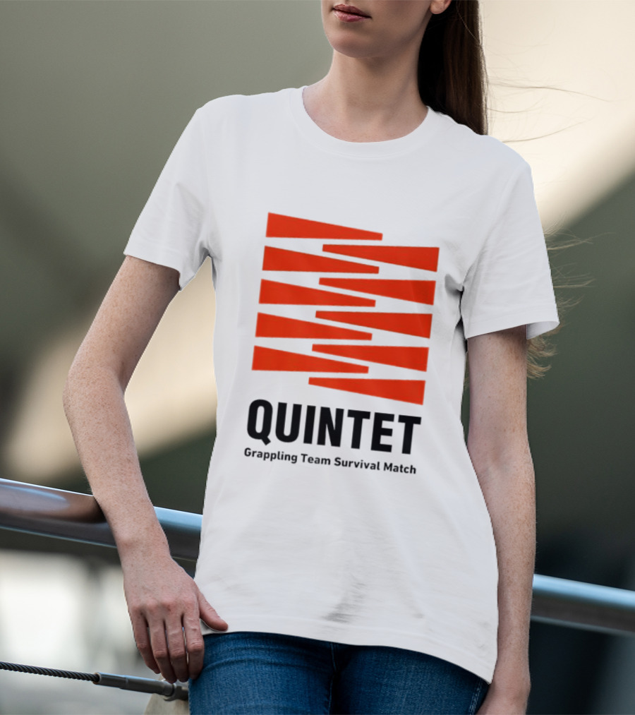 Quintet Grappling Team Survival Match Red Stripe T-Shirt