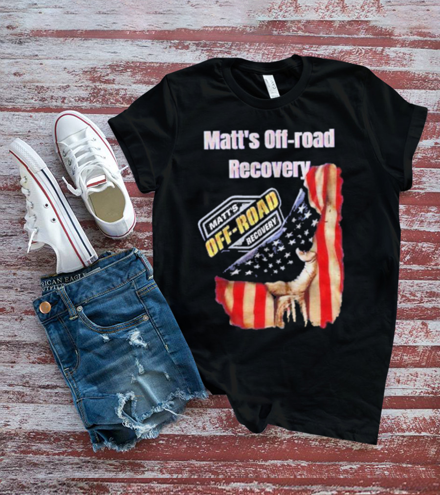 Matt's Off-Road Recovery American Flag Deer T-Shirt