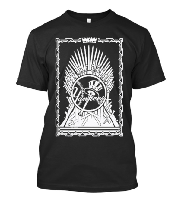 Yankees Game Of Thrones Iron Throne Baseball Crossover T-Shirt