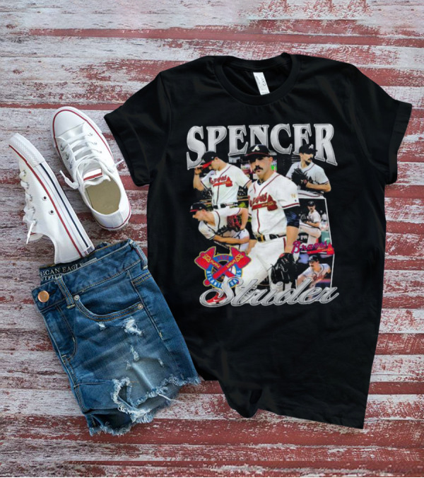 Spencer Strider Braves Pitcher Collage T-Shirt