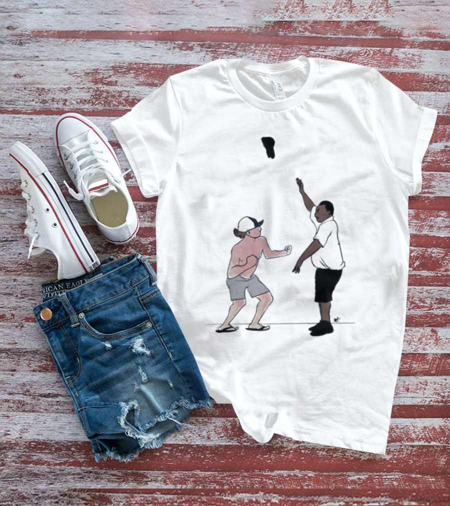 Brawl At Montgomery Alabama Riverfront Dock Caught T-Shirt With Fight Sketch At T-Shirt