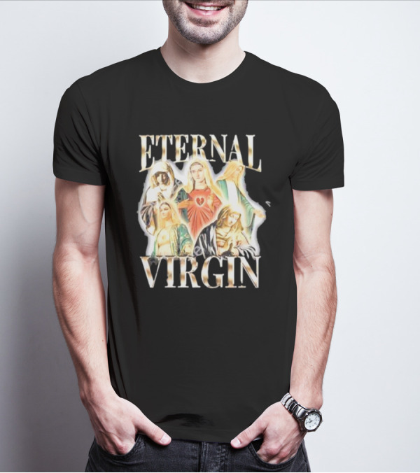 Notsafeforwear Eternal Virgin Iconic Religious T-Shirt