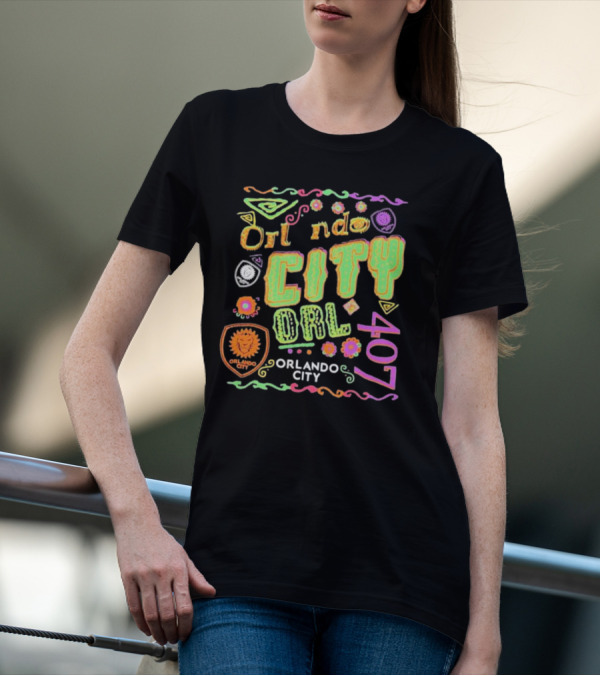 Orlando City 407 Papel Picado ORL City SC T-Shirt