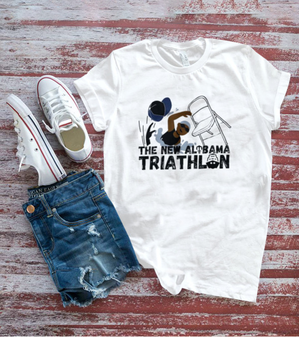The New Alabama Triathlon Riverboat Swimmer Hat Chair Meme T-Shirt