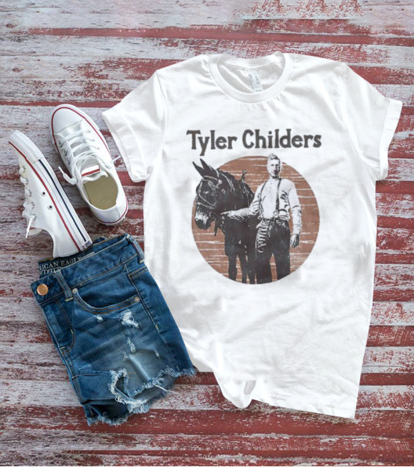 Tyler Childers Vintage Man With Mule Brown Circle T-Shirt