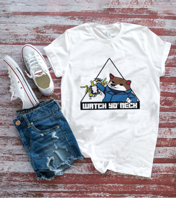 Watch Yo’ Neck Raccoon Meme Triangle Warning T-Shirt