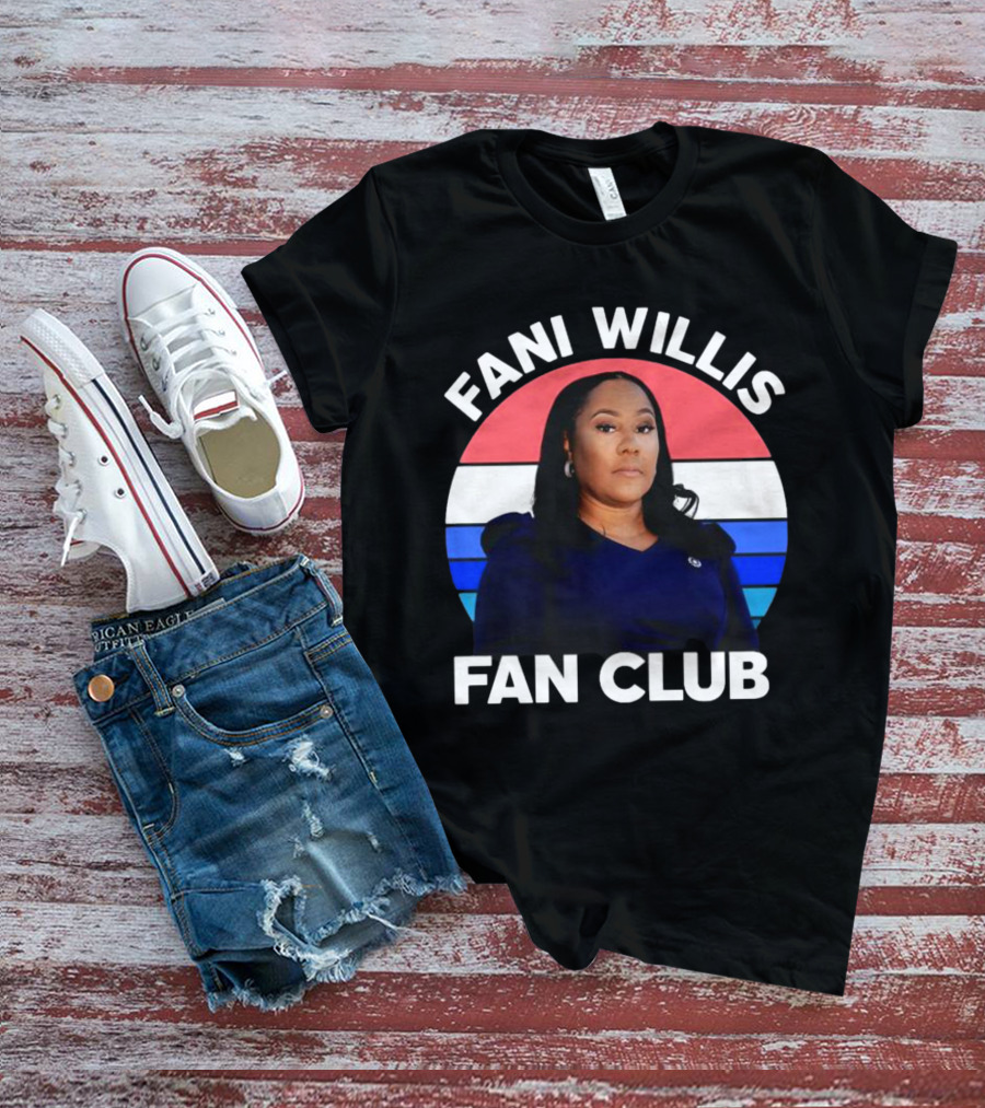 Fani Willis Fan Club Georgia District Attorney Stripes T-Shirt