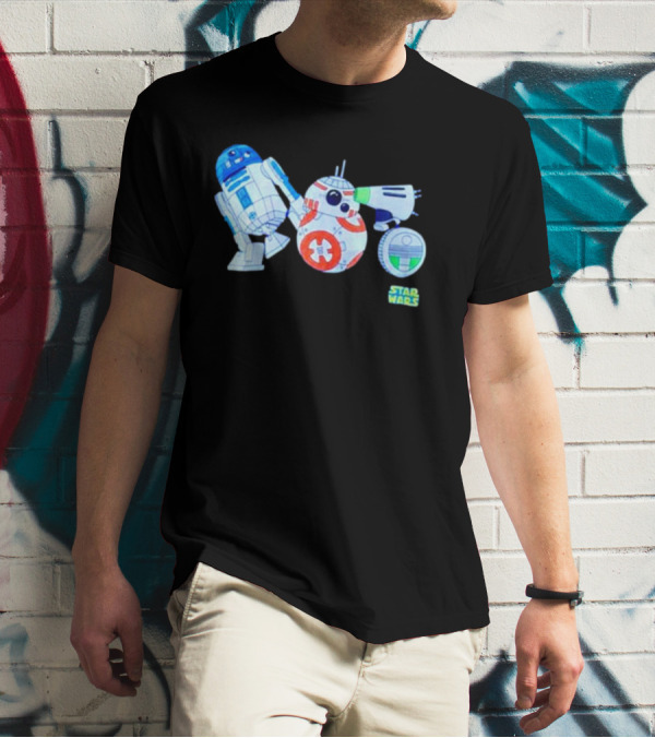 R2-D2 BB-8 D-O Star Wars Droid Collection T-Shirt