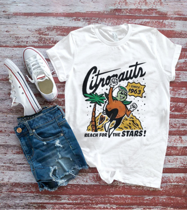 UCF Citronauts Since 1963 Reach For The Stars With Astronaut Orange And Palm Tree T-Shirt
