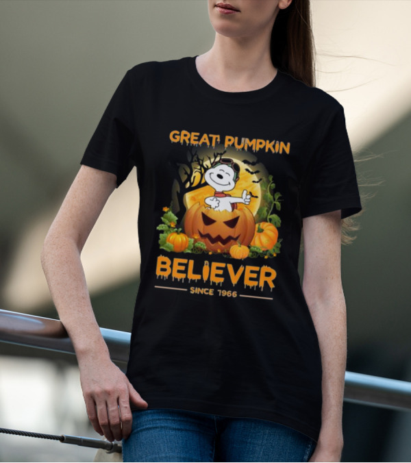 Snoopy Great Pumpkin Believer Since 1966 Halloween T-Shirt