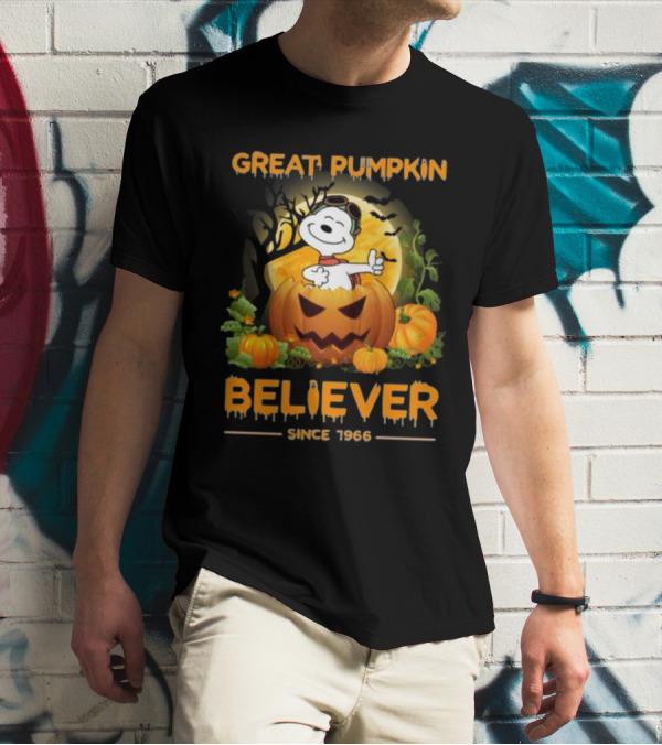 Snoopy Great Pumpkin Believer Since 1966 Halloween T-Shirt
