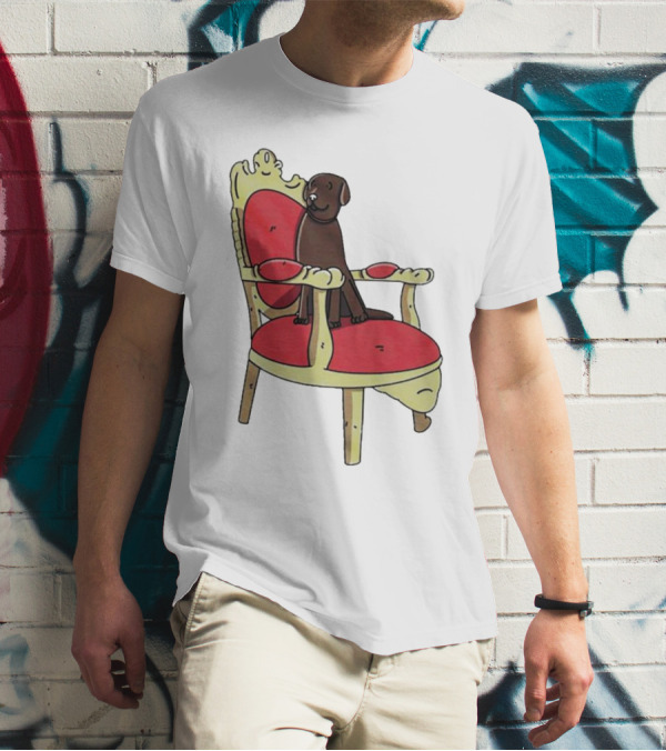 Win The Dog On A Royal Throne Chair T-Shirt