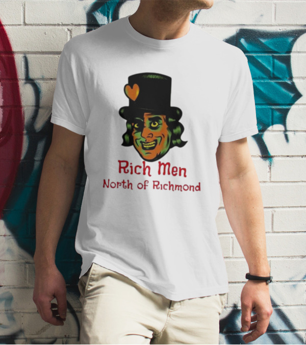 Rich Men North Of Richmond Damn Shame Top Hat Heart T-Shirt