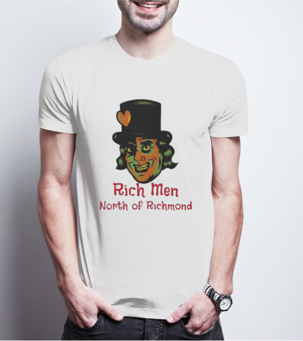 Rich Men North Of Richmond Damn Shame Top Hat Heart T-Shirt