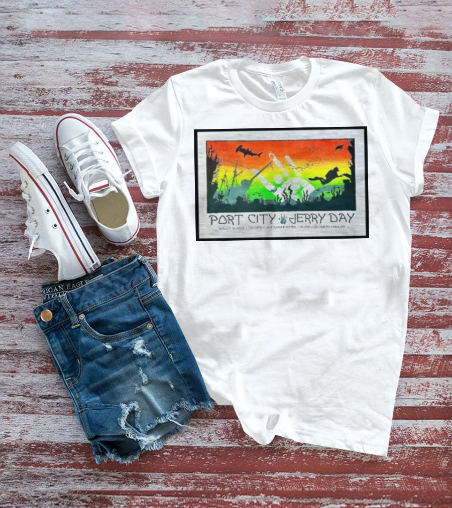 Port City Jerry Day August 29 Greenfield Lake Wilmington North Carolina T-Shirt