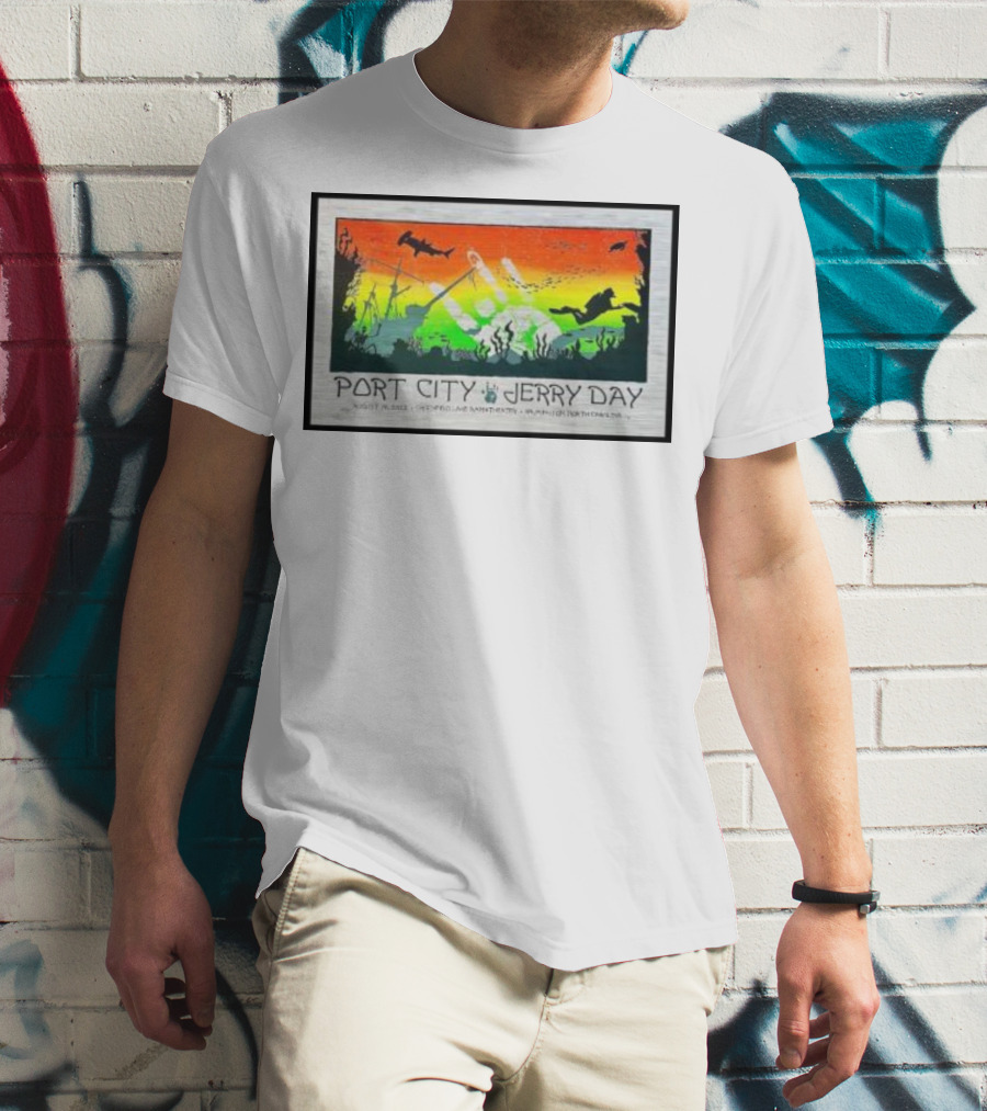 Port City Jerry Day August 29 Greenfield Lake Wilmington North Carolina T-Shirt