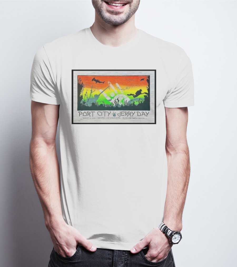 Port City Jerry Day August 29 Greenfield Lake Wilmington North Carolina T-Shirt
