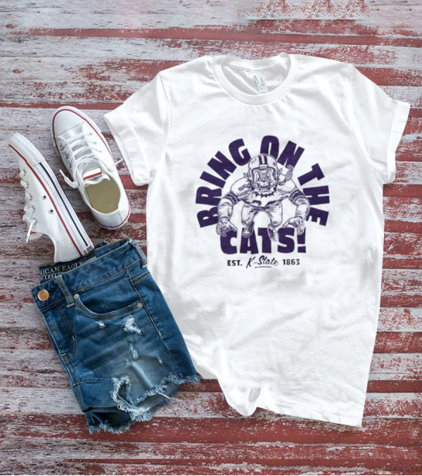 K-State Bring On The Cats Est 1863 Football Mascot T-Shirt