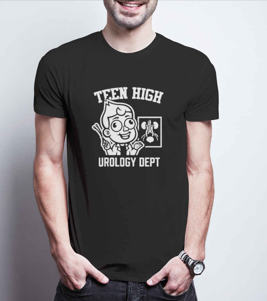 Dungeons And Daddies Teen High Urology Dept Character Holding Forceps T-Shirt