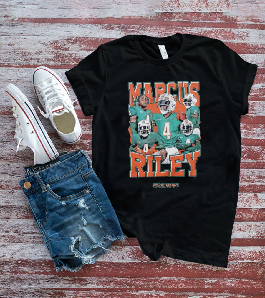 Florida A&M Rattlers Marcus Riley Football Nr 4 NTBA Threads T-Shirt