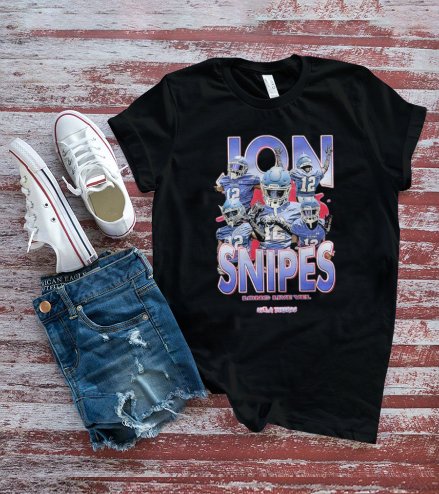 JON SNIPES LONG LIVE VEL NYC THREADS 12 Football T-Shirt