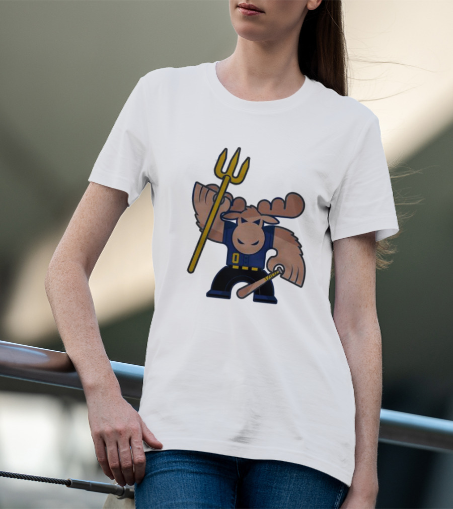 Simply Seattle Home Run Mojo Moose Baseball Pose T-Shirt
