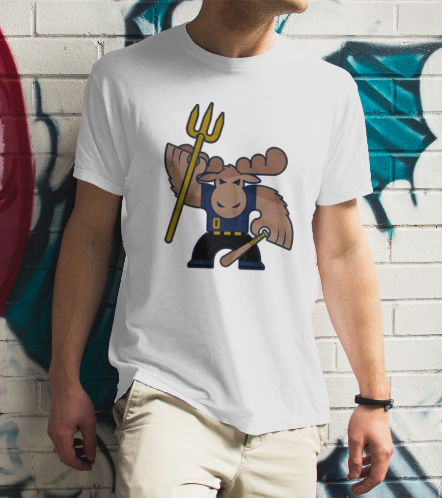 Simply Seattle Home Run Mojo Moose Baseball Pose T-Shirt