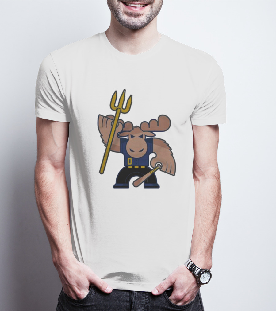 Simply Seattle Home Run Mojo Moose Baseball Pose T-Shirt