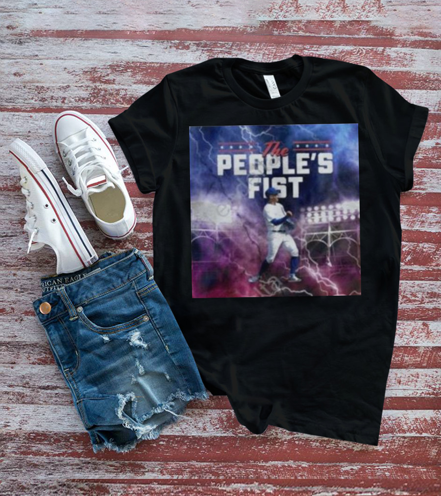Chicago Cubs The People’s Fist Player Lightning Field T-Shirt