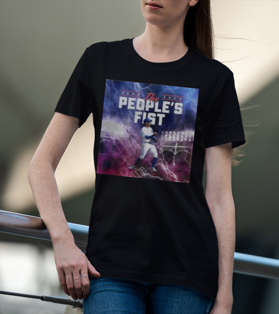 Chicago Cubs The People’s Fist Player Lightning Field T-Shirt