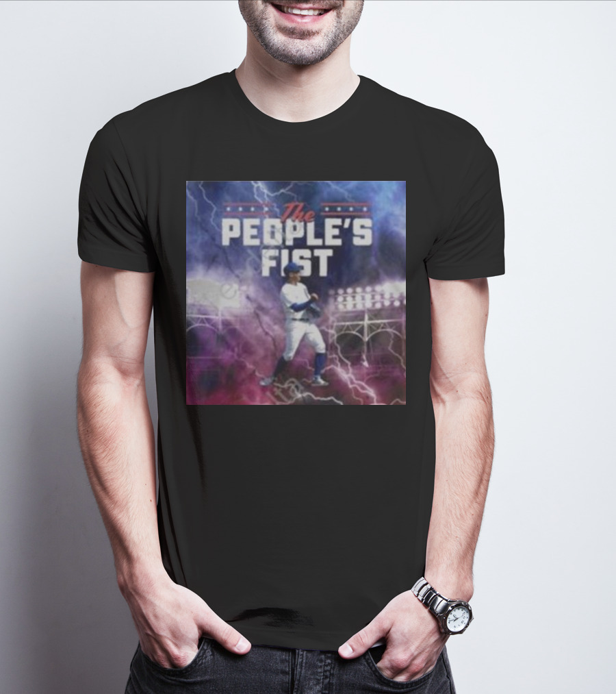 Chicago Cubs The People’s Fist Player Lightning Field T-Shirt