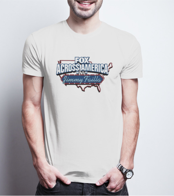 Fox Across America With Jimmy Failla Map Outline T-Shirt