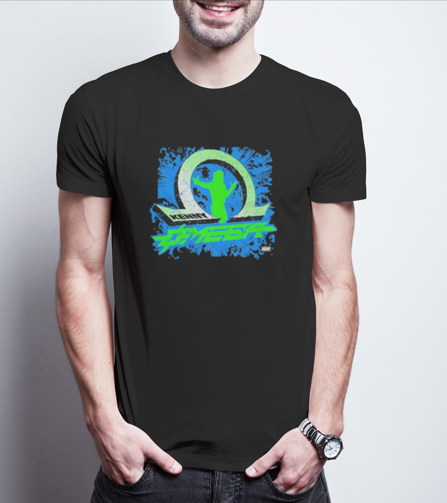 Kenny Omega OMEGA Time Trigger AEW Blue And Green T-Shirt
