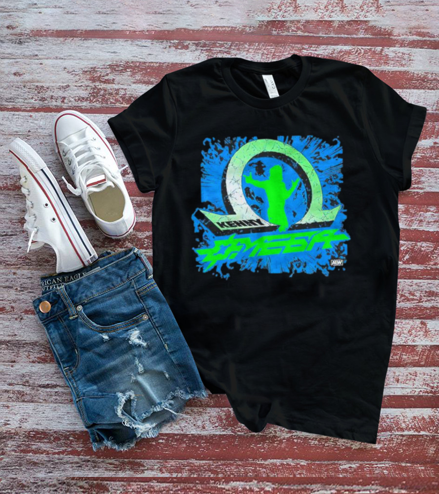 Kenny Omega AEW Omega Logo Silhouette Explosion T-Shirt