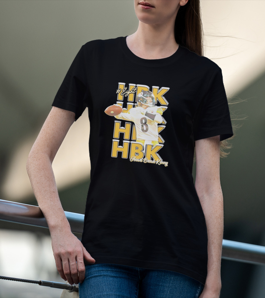 Eight HBK Heart Break Kenny Steelers Player Number 8 T-Shirt