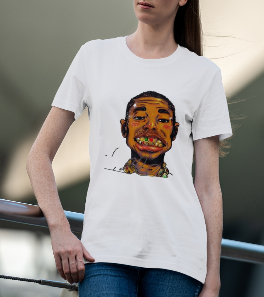 Vameee1 It’s The Way You Wear It Bold Cartoon Face T-Shirt