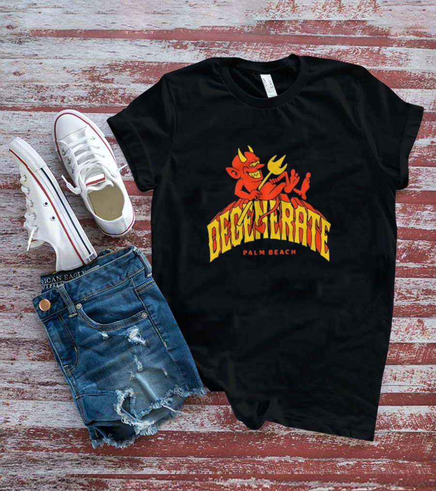 Degenerate Devil Palm Beach T-Shirt