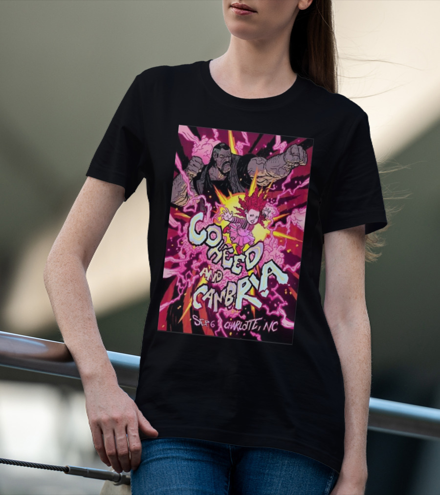 Coheed And Cambria Sep 6 Charlotte NC Comic T-Shirt