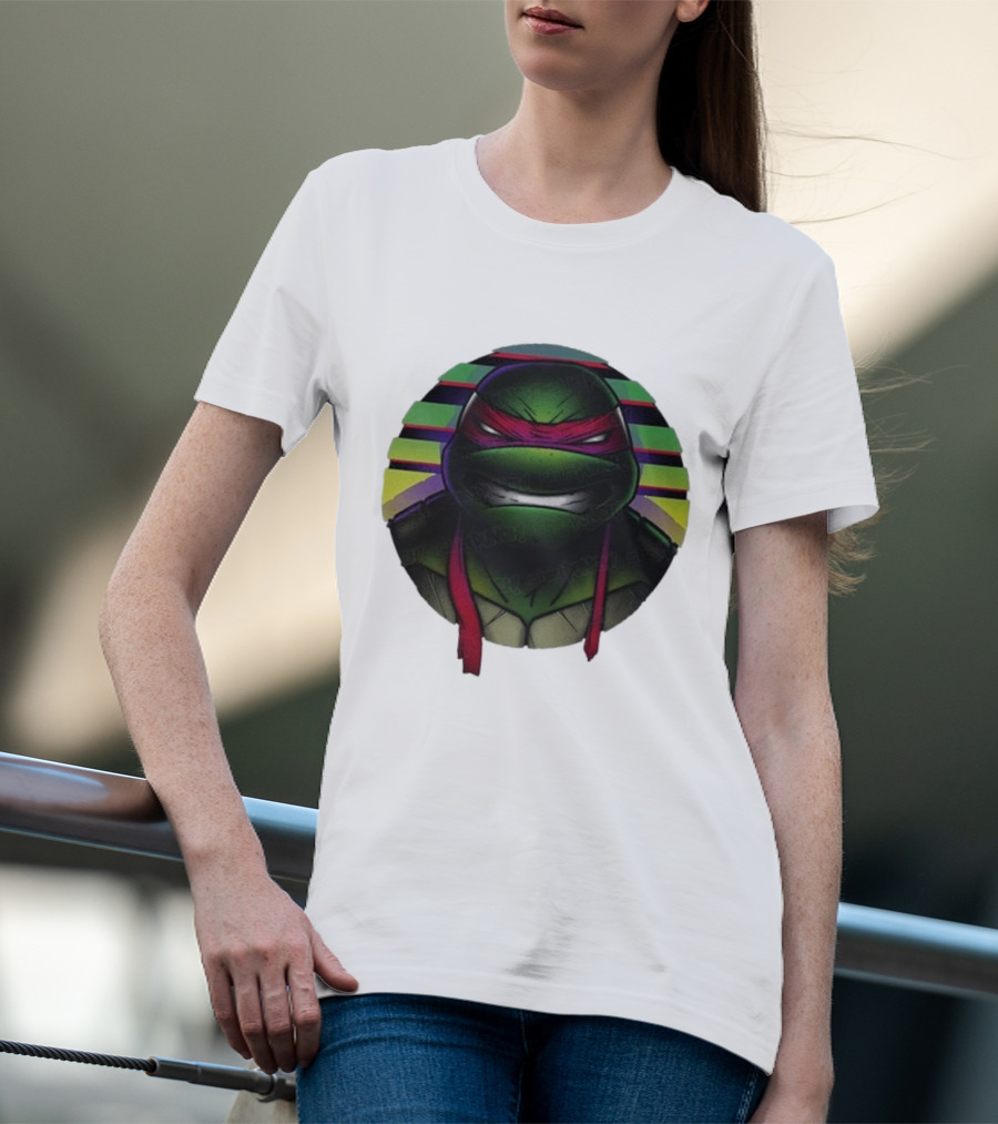 Raph Mutant Red Ninja Retro Stripes T-Shirt