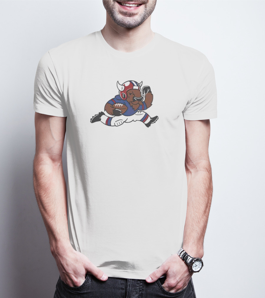 Buffalo Bills Football Buffalos Running With Determination T-Shirt