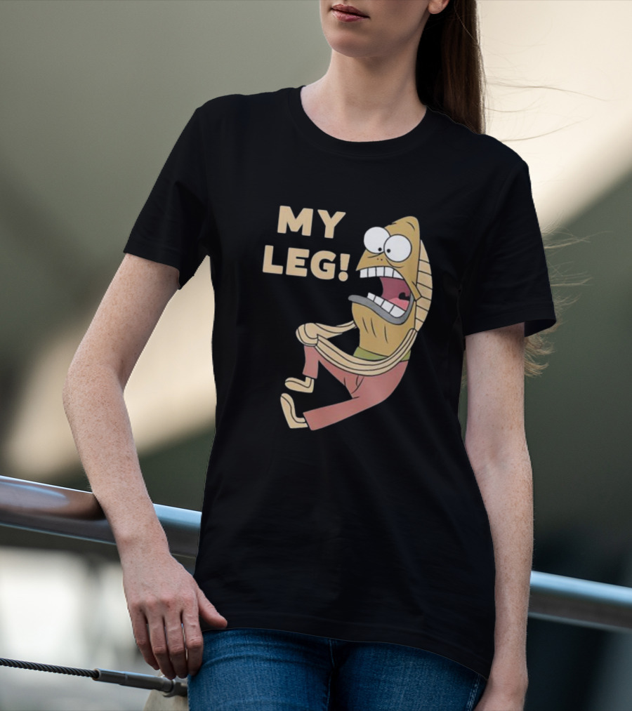 My Leg Mel Fred Fish Reference T-Shirt