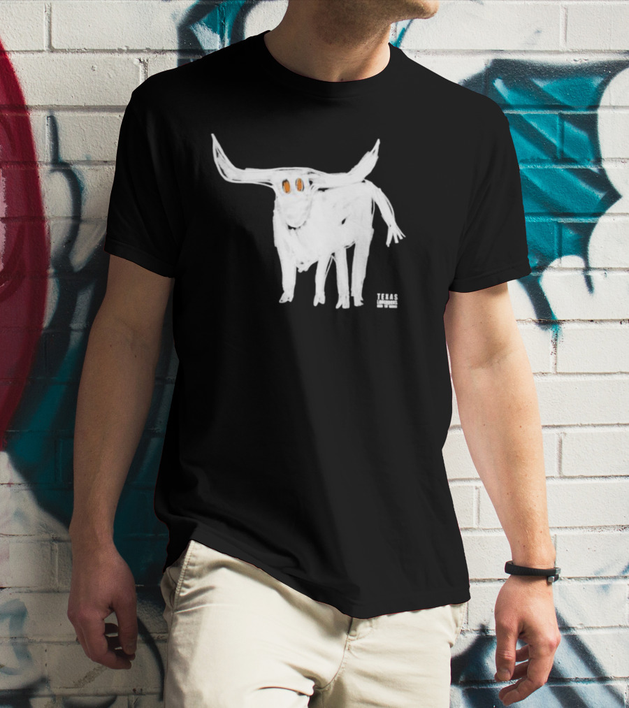 Texas Longhorns For All The Horns Bold White Longhorn T-Shirt