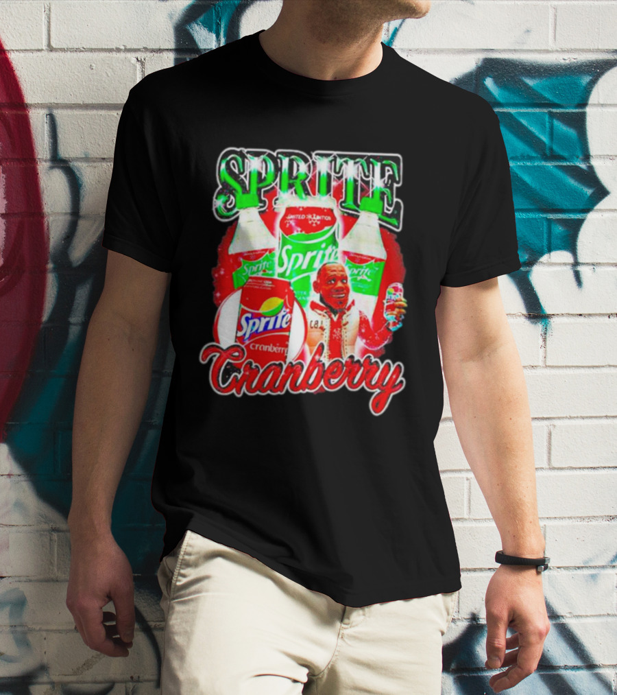 Sprite Cranberry Lebron James Cartoon T-Shirt